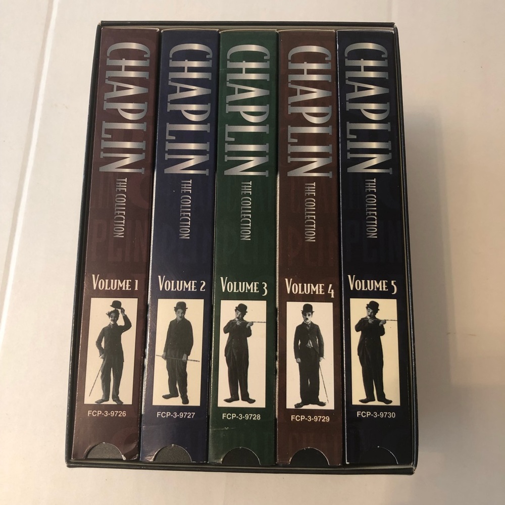 CHAPLIN The Collection Box Set 5 VHS Tapes
